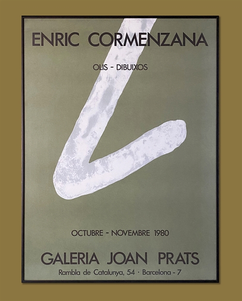 Udstillingsplakat Galeria Joan Prats - Enric Cormenzana